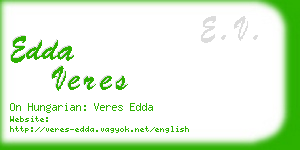 edda veres business card